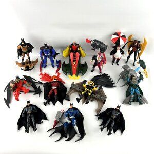 1990s Lot of 13 Batman Kenner Action Figures Returns Forever Legends Dark Knight